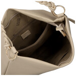 Moderní dámská koženková kabelka na rameno Bonnie, tmavě béžová
