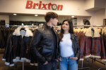 Pánská Kožená Bunda Odin Førge Brixton Černá Velikost: XS