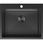 MEXEN - Solix ocelový dřez 1-bowl 600 x 500 mm, černá 6408601000-70