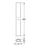 GROHE - Rainshower SmartControl Náhradní tyč ke sprchovému systému, chrom 48349000