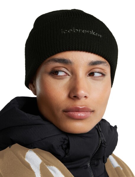 Unisex merino čepice ICEBREAKER Unisex Merino All Day Toque Beanie, Black