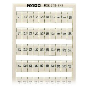 WAGO 209-666 popisné karty Otisk (Kabelový značkovač): 1 - 50 5 ks
