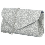 Módní dámské psaníčko Michelle Moon Símia, stříbrné