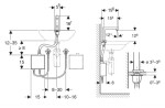 GEBERIT - Brenta Elektronická termostatická umyvadlová baterie, síťové napájení, easy to clean, matná černá 116.177.14.1