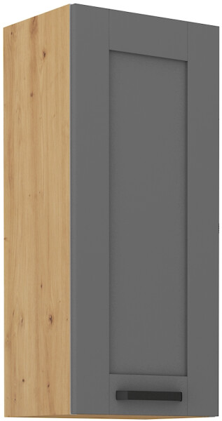 Horní skříňka Luna 40 G-90 1F Barva korpusu: Dub artisan, Barva dvířek: Dust Grey
