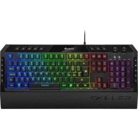 Sharkoon SKILLER SGK5 černá / herní klávesnice / drátová / RGB / Rubberdome spinač / IT (4044951030606)
