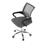 Dětská židle, výškově nastavitelná, šedá síťovina, KA-L103 GREY