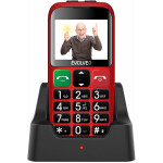 EVOLVEO EasyPhone EB + stojánek červená / 2.4" / 0,3 MP / SOS / microSDHC (EP-850-EBR)