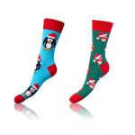 Veselé ponožky 2 páry CRAZY SOCKS 2x - BELLINDA - light blue 39 - 42