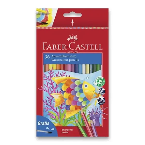 FABER-CASTELL Classic Colour - Pastelky akvarelové - papírová krabička 36 ks (114437)