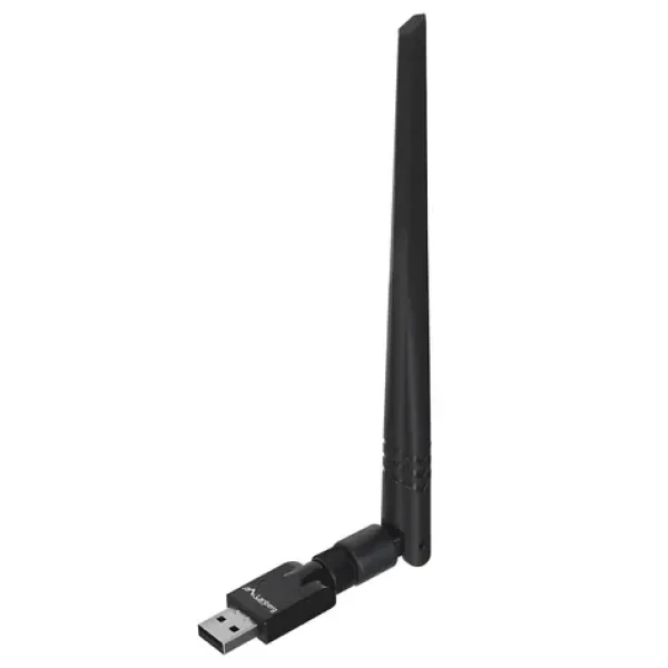 Lanberg Wi-Fi adaptér N300 černá / Wi-Fi adaptér / USB 2.0 / 300 Mbit/s / interní a externí anténa (NC-0300-WIE)