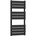 CERANO - Koupelnový radiátor Claude - boční připojení - 480 W - černá matná - 1000x500 mm CER-050692