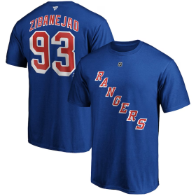 Fanatics Pánské Tričko Mika Zibanejad #93 New York Rangers Name & Number T-Shirt Velikost: L