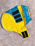 Sonda oboustranný obleček pro psa Barva: Červeno-modrá, Délka zad (cm): 35, Obvod hrudníku: 42 - 60 cm