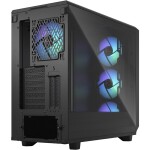 Fractal Design Meshify 2 RGB TG Light Tint černá / E-ATX / 2x USB 3.2 / 2x USB-C 3.2 / 4x 140mm / bez zdroje / průhledná (FD-C-MES2A-06)