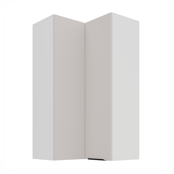 Horní rohová skříňka Como 60x60 GN-108 2F (90°) Barva korpusu: Bílá, Barva dvířek: Kašmír