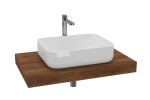 Koupelnová sestava SAT s deskou pod umyvadlo Dolce 80x8x50 cm dub charleston KSETDO7 KSETDO7