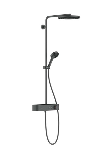 HANSGROHE - Pulsify S Sprchový set s termostatem, průměr 26 cm, 3 proudy, EcoSmart, kartáčovaný černý chrom 24221340