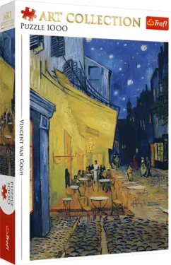 TREFL Puzzle Art Collection: Terasa kavárny v noci