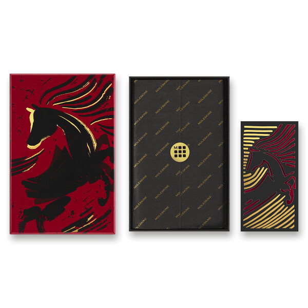 Zápisník Moleskine Horse Wood - tvrdé desky, L, linkovaný, sběratelská edice