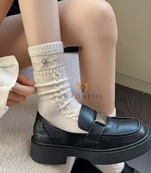 Magnetis ponožky CO5024 Zirkonová květina černá univerzální