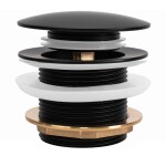 REA - Univerzální vanová výpusť Click-clack - Black REA-W2014