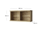 ARTEN (NANO Systems s.r.o.) Regál závěsný DOORSET-80 (Dub navarra) REGAL-ZAVESNY-DOORSET-80