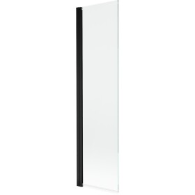 MEXEN - MIST vanová zástěna 50x150 cm 6mm 1-s, černá, čirá 8A9-050-001-70-00