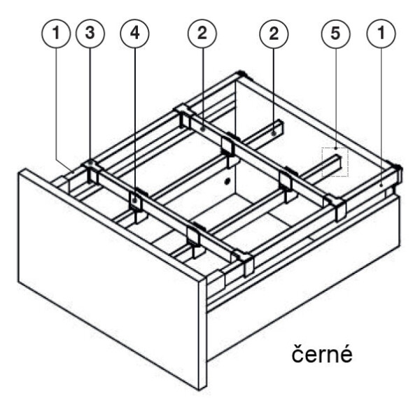 Strong StrongMax vnitřní dělení černé :: záslepka (404287)