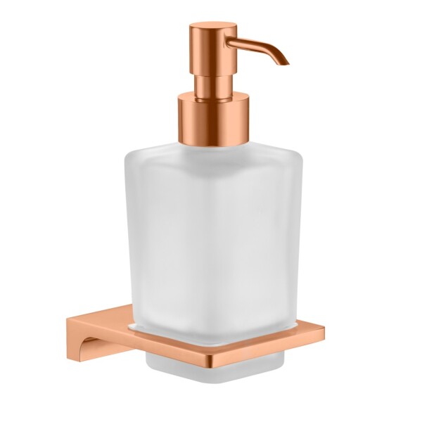 RAV Slezák - NIL - Koupelnový doplněk Dávkovač tekutého mýdla skleněný, Zlatá Růžová - kartáčovaná NLA0303ZRK NLA0303ZRK