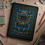 Rifle Paper Co. Plánovací diář 2026 Wildwood, modrá barva, papír