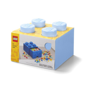 LEGO box šuplíkem světle modrá