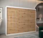 Šatní skříň Abi Y0 Barva korpusu: Dub artisan, Rozměry: 120 cm, Dveře: Černá