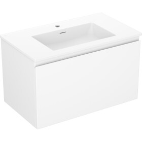 MEXEN/S - Orio koupelnová skříňka 80 cm s umyvadlem Otis, 1 šuplík, bílá mat 91A10-08047-1-BF01-W18M01