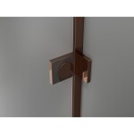 MEXEN/S - Lunar L sprchový kout dveře křídlové levá 95 x 90, transparent, růžové zlato 834L-095-090-60-00-L