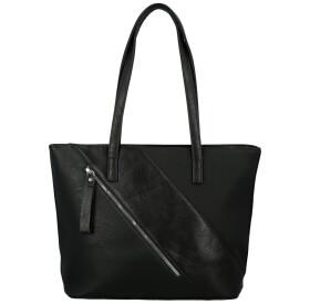 Stylová dámská koženková kabelka na rameno Anisia, černá