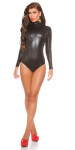 Sexy KouCla Latex Look Body backfree barva black velikost