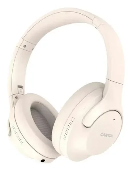 CANYON BTHS-10 OnRiff 10 béžová / Sluchátka s mikrofonem / ANC / USB-C nabíjení (CNS-CBTHS10BG)
