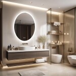 Tutumi - Zrcadlo LED 60x80cm WWA HOM-06503