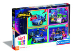 Puzzle 4v1 Batwheels 4v1 (12+16+20+24 dílků) - Clementoni