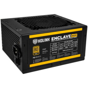 Kolink Enclave 80 PLUS Gold černá / 500W / ATX / 120mm ventilátor / 80PLUS Gold / modulární / aktivní PFC (KL-G500FM)