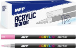 Akrylový popisovač 1 mm - růžový tmavý