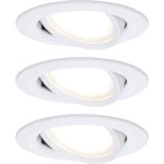 Paulmann 92907 Whirl LED vestavné svítidlo, LED, pevně vestavěné LED, 4.9 W, hliník (kartáčovaný), saténová, sada 3 ks