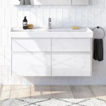 VILLEROY & BOCH - Collaro Umyvadlová skříňka, 1154x546x444 mm, 4 zásuvky, Glossy White C01200DH