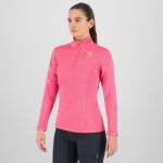 Dámská mikina KARPOS W Pizzocco Half Zip, Fandango Pink velikost: S