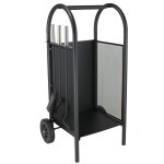 STREND PRO 2110244 Stojan na dřevo s krbovým nářadím