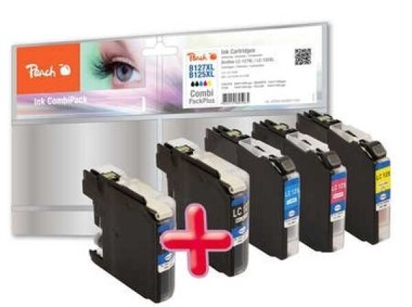 Peach Remanufactured LC-127XL/ LC-125XL MultiPack Plus alternativní cartridge / pro Brother DCP-J4510 / Multipack (317216)