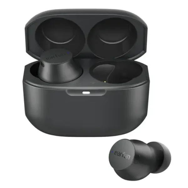EarFun Free Mini černá / bezdrátová sluchátka / mikrofon / Bluetooth 5.0 / ANC / IPX7 / dobíjecí pouzdro (TW102B)