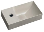SAPHO - PICCOLINO betonové umývátko 30,8x17cm, baterie vlevo, písková mat PK30014