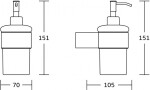 MEXEN - Base dávkovač mýdla, chrom 70882388-00